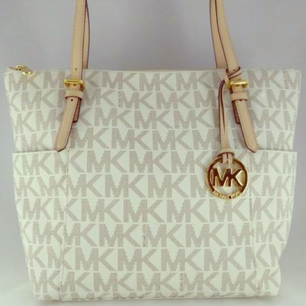 NWT Michael Kors Logo Print Signature Tote
